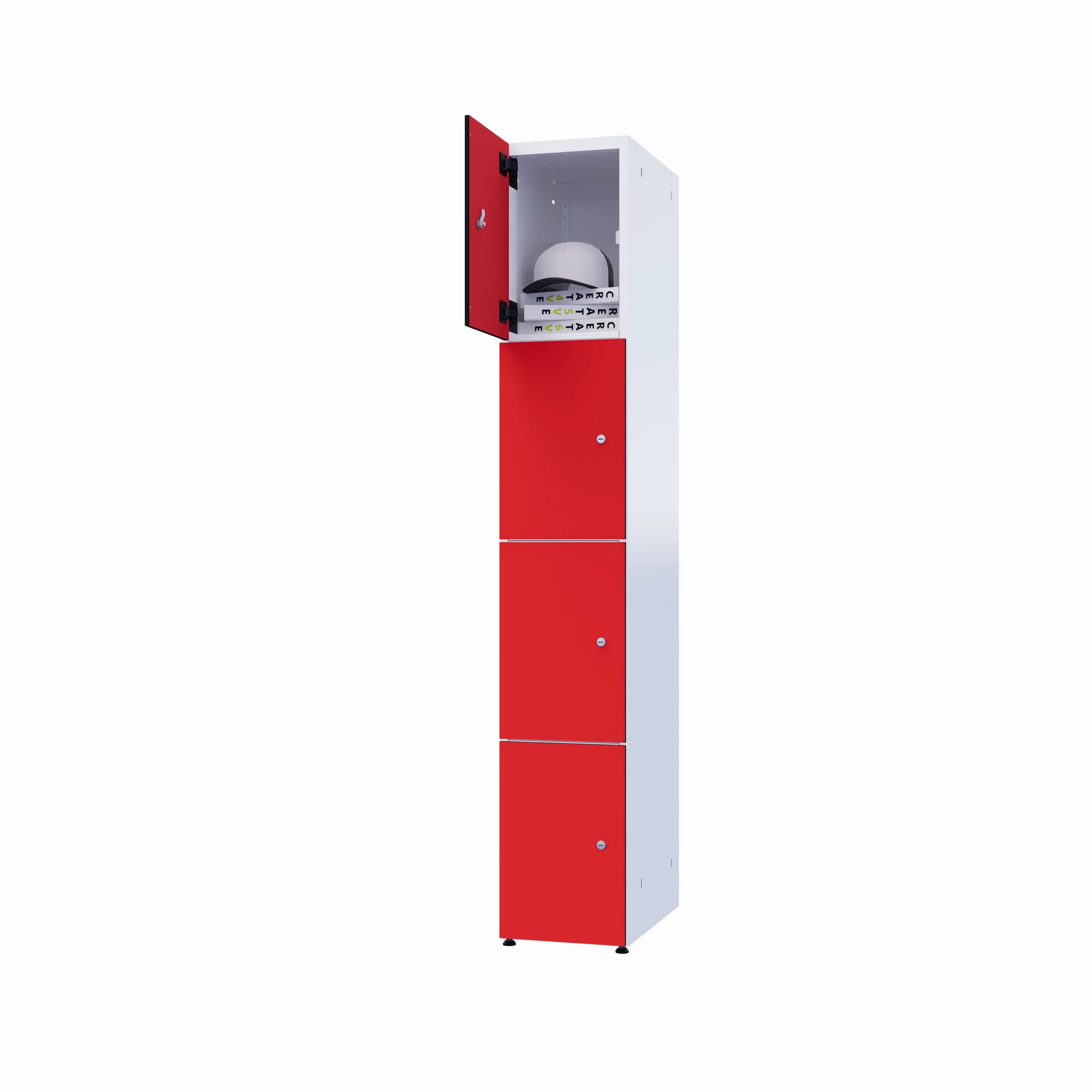 Modułowa szafka metal z HPL - Combo 4 poziomy - obrazek 2