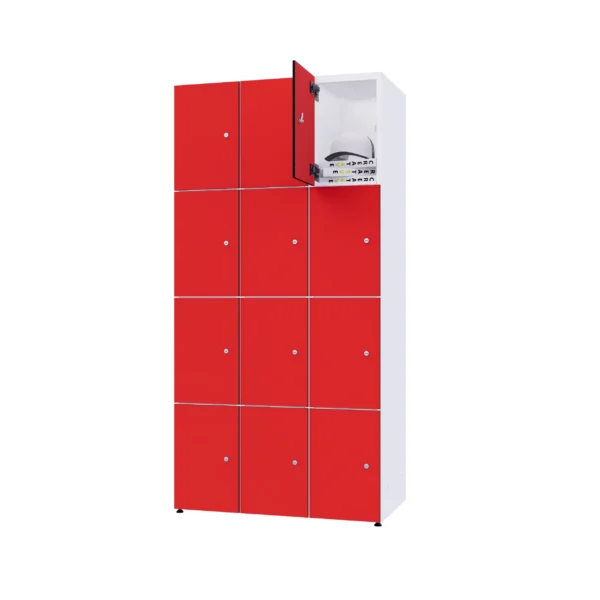 Modułowa szafka metal z HPL - Combo 4 poziomy