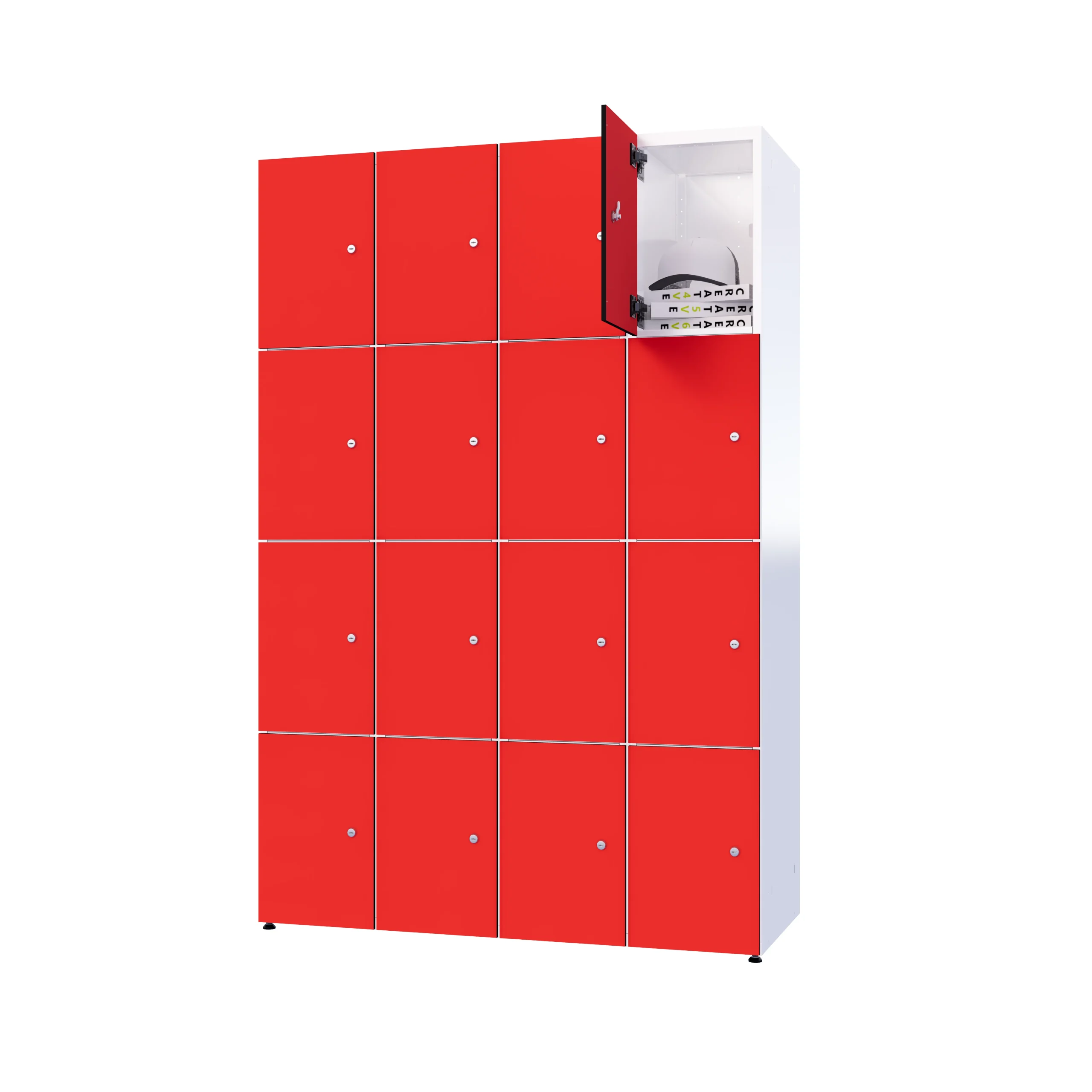 Modułowa szafka metal z HPL - Combo 4 poziomy - obrazek 8