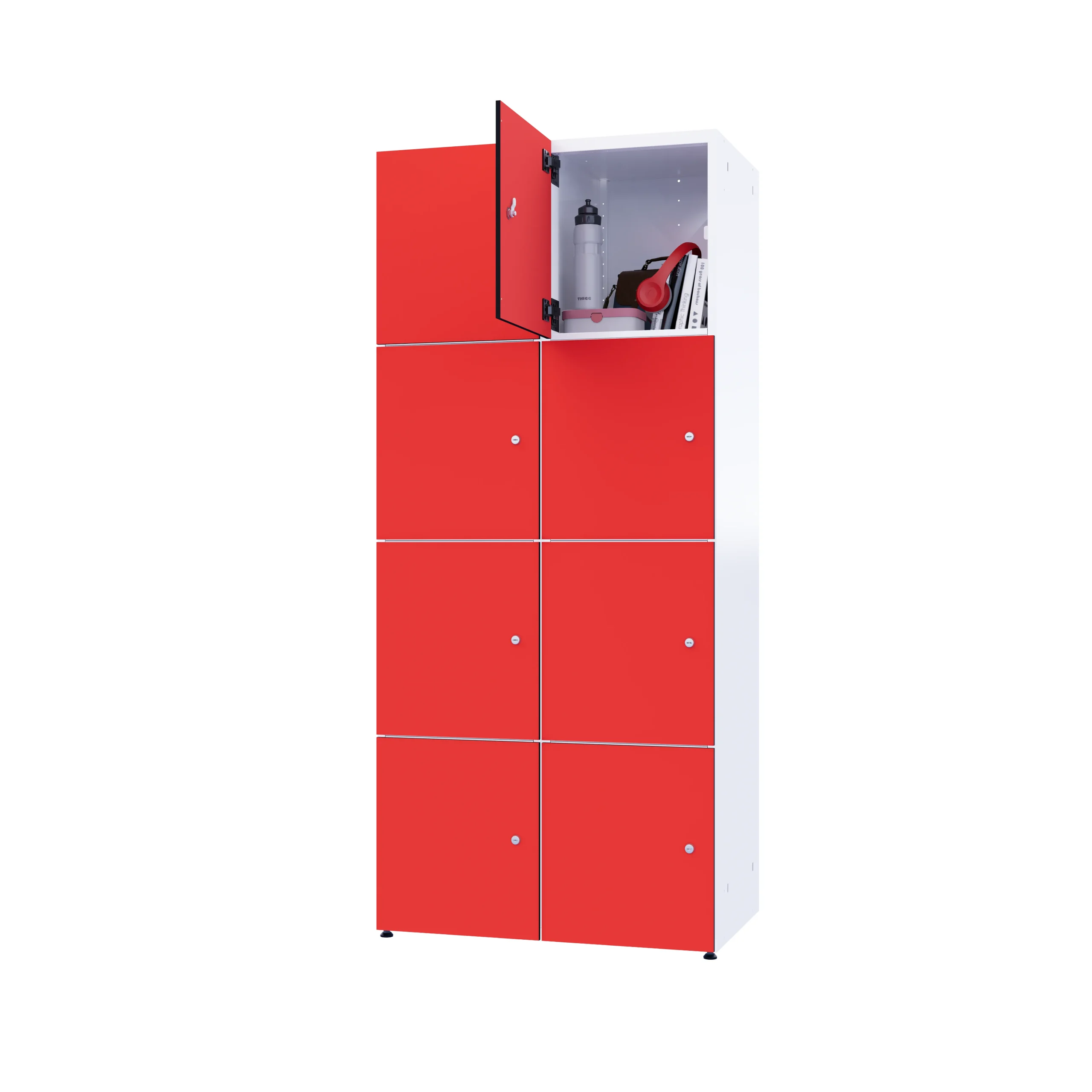Modułowa szafka metal z HPL - Combo 4 poziomy - obrazek 5