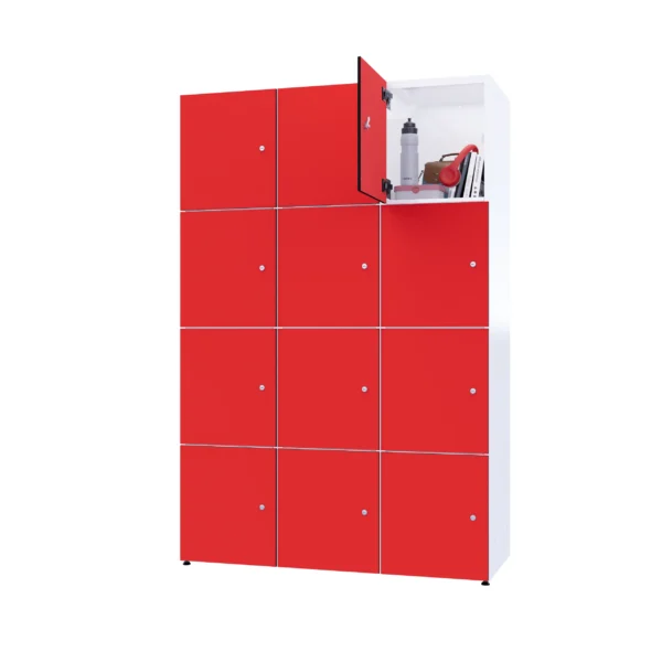 Modułowa szafka metal z HPL - Combo 4 poziomy