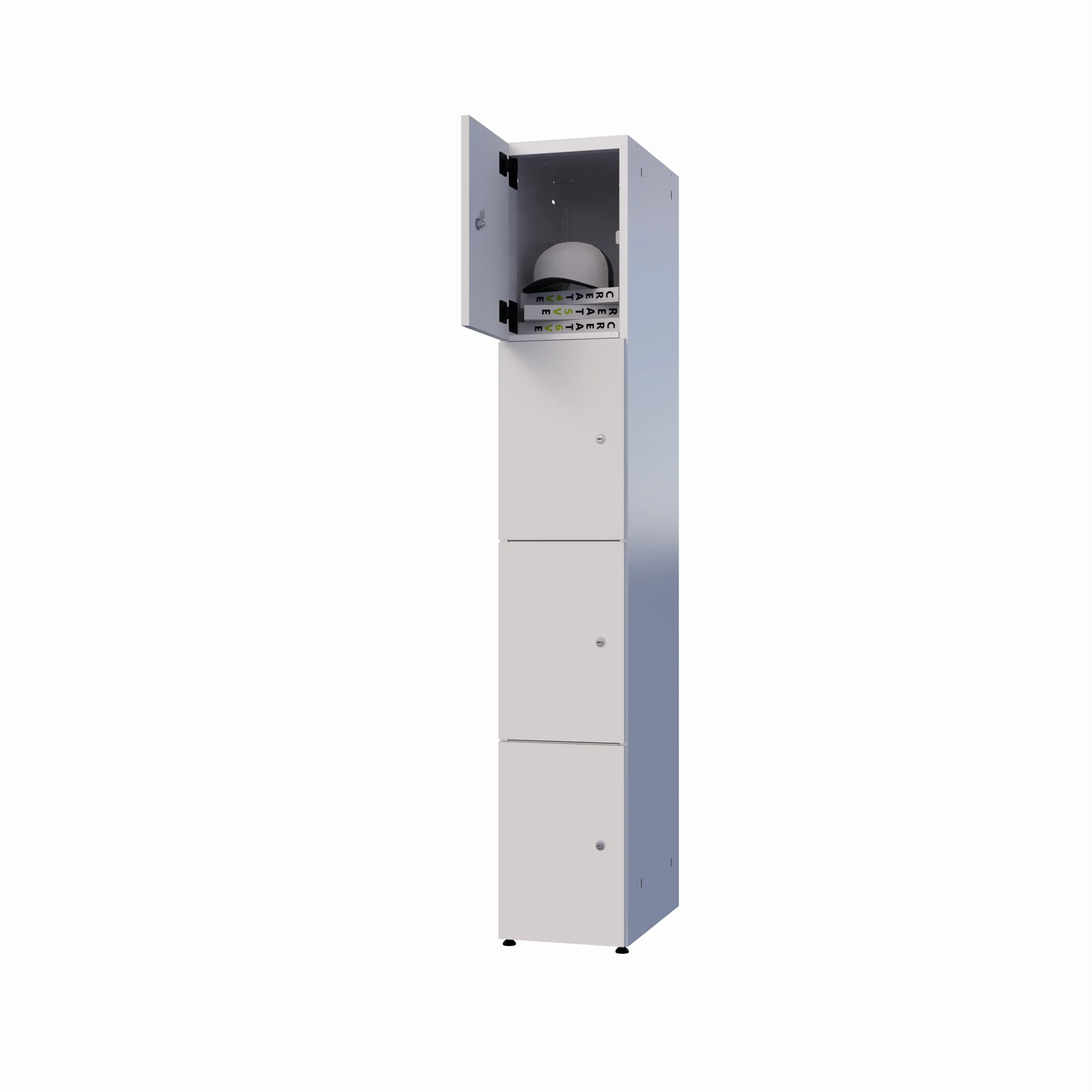Modułowa szafka metal z LPW - Combo 4 poziomy - obrazek 2